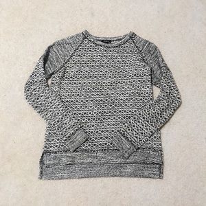 Black & White Print Sweater